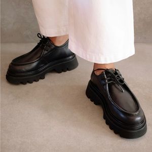 ALOHAS Tycoon Black Loafers